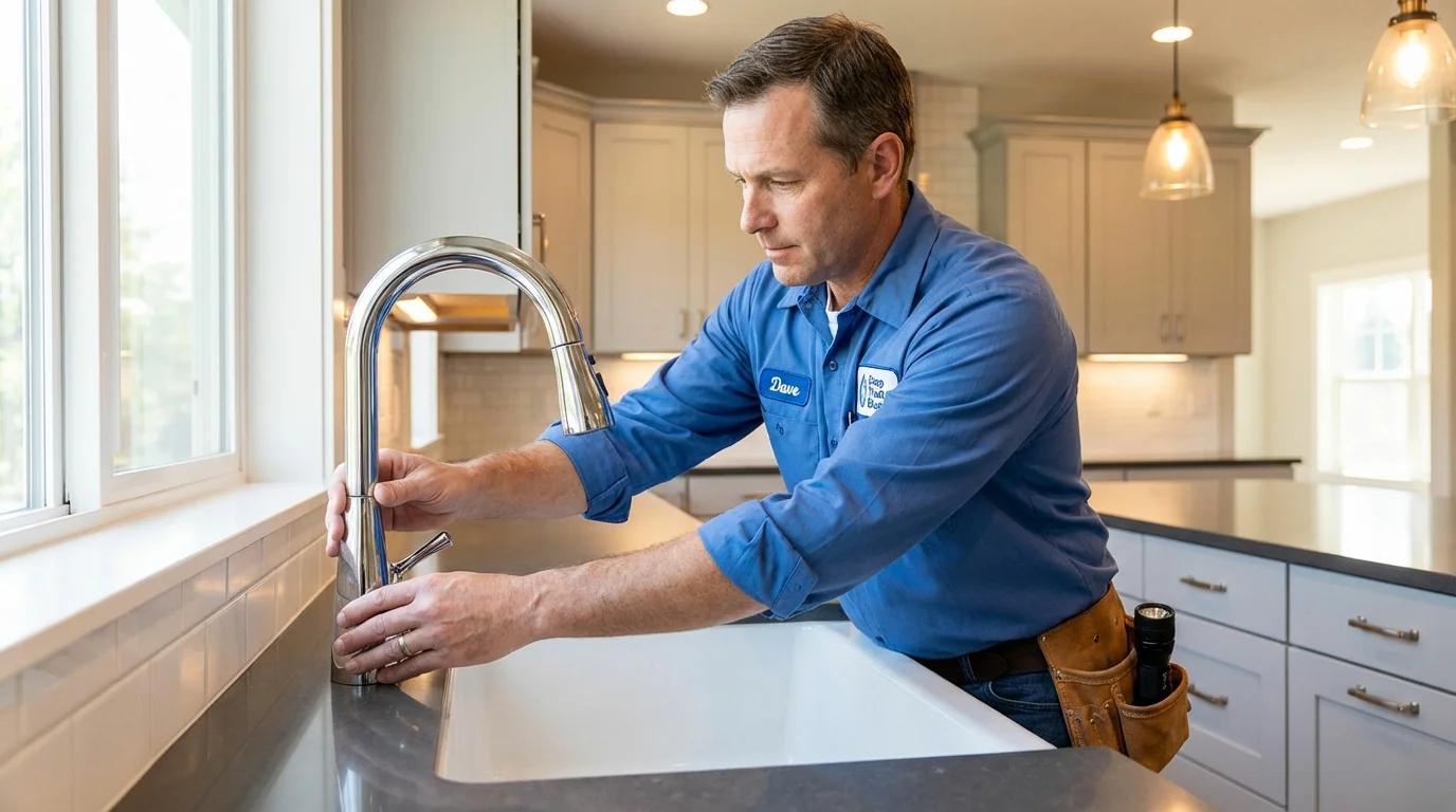 Kitchen faucet installation by Johns Plumbing LLC in Captain Cook